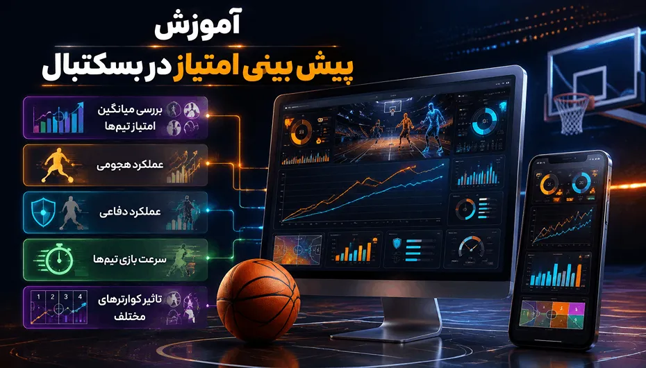 آموزش پیش بینی امتیاز شرط بندی بسکتبال